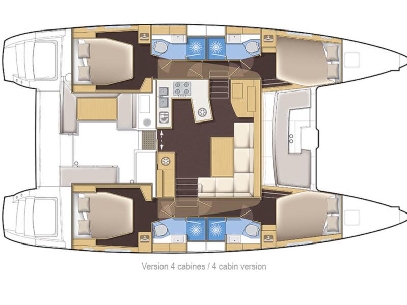 Book yachts online - catamaran - Lagoon 450 - OASIS - rent