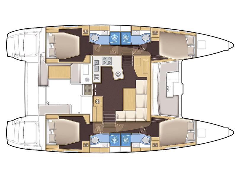 Book yachts online - catamaran - Lagoon 450 F - MUST HAVE - rent