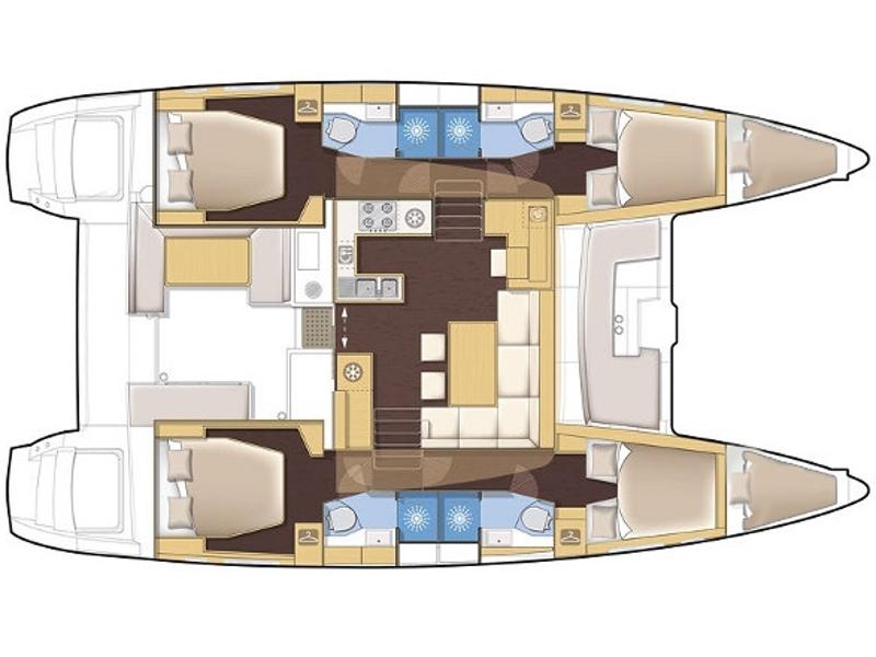 Book yachts online - catamaran - Lagoon 450 F - LADIES&amp;GENTLEMEN - rent