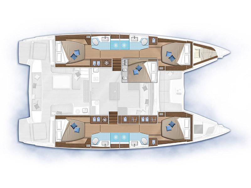 Book yachts online - catamaran - Lagoon 50 - 50 CENT - rent