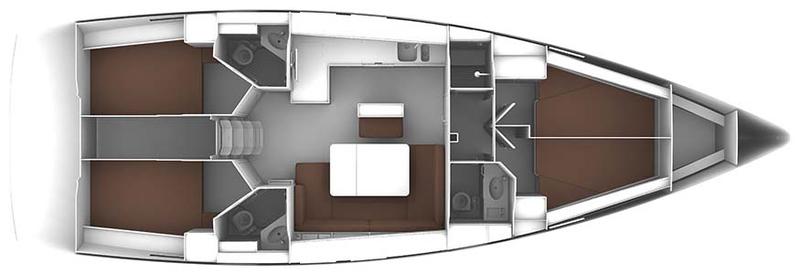 Book yachts online - sailboat - Bavaria Cruiser 46 - Andrea - rent