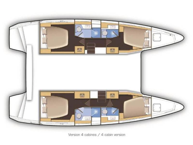 Book yachts online - catamaran - Lagoon 42 - NERA (AC in salon + generator) - rent