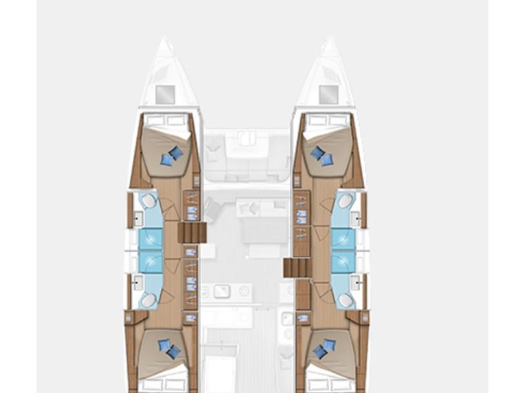 Book yachts online - catamaran - Lagoon 46 - Sail Pegasus - rent