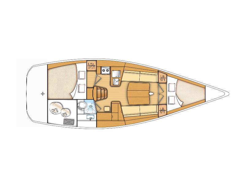Book yachts online - sailboat - First 35 - Leo - rent