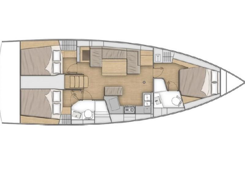 Book yachts online - sailboat - Oceanis 40.1 - Aurelia - rent