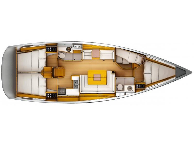 Book yachts online - sailboat - Sun Odyssey 439 - EC- 439-11-G - rent