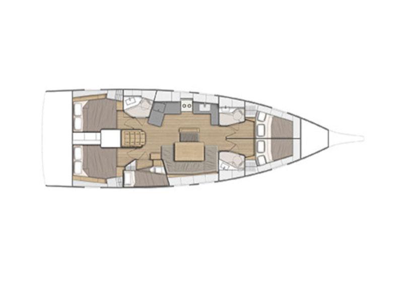 Book yachts online - sailboat - Oceanis 46.1/4cbs - CL-460-19-CR - rent