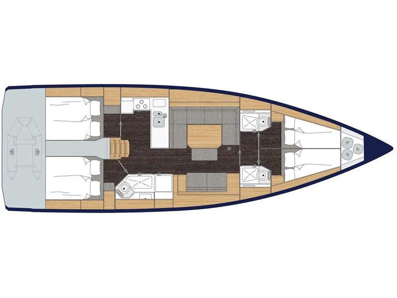 Book yachts online - sailboat - Bavaria C45/4 cbs - CL- 45C-19-G - rent