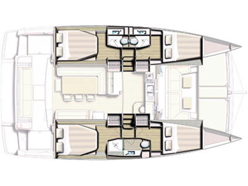 Book yachts online - catamaran - Bali 4.1 - CL- B41-18-CR - rent