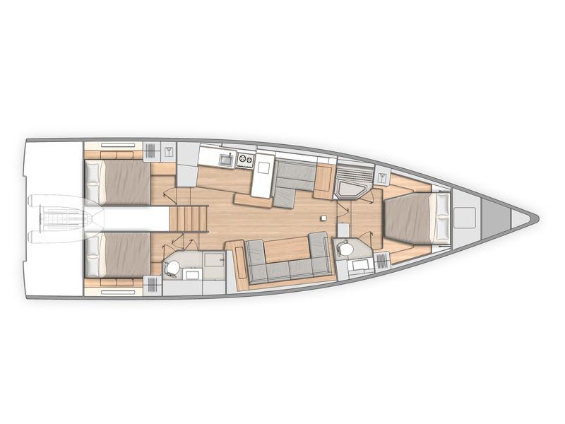 Book yachts online - sailboat - Oceanis Yacht 54 - BIG BLUE - rent
