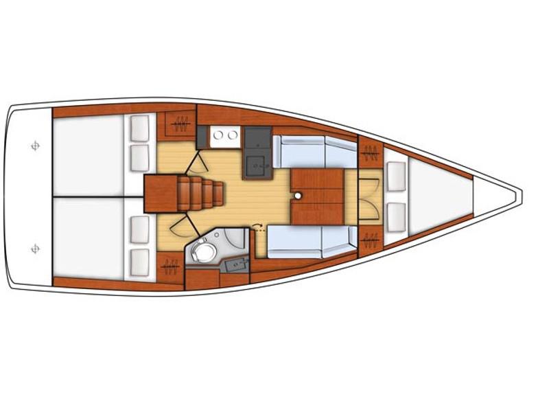 Book yachts online - sailboat - Oceanis 35.1 - LAMPUGA - rent