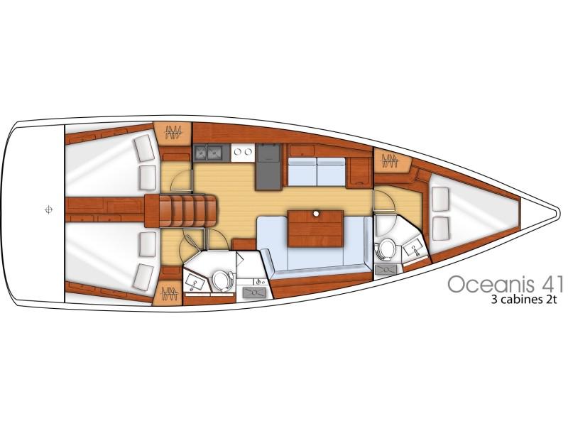 Book yachts online - sailboat - Oceanis 41 - ISLAMORADA - rent