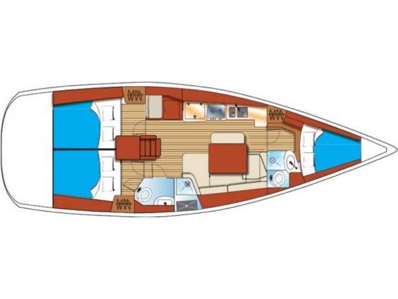 Book yachts online - sailboat - Oceanis 40 - Santa Maria - rent