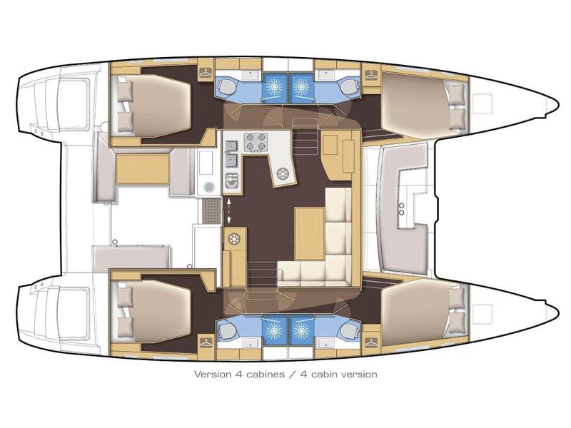 Book yachts online - catamaran - Lagoon 450 F - ANJA I - rent