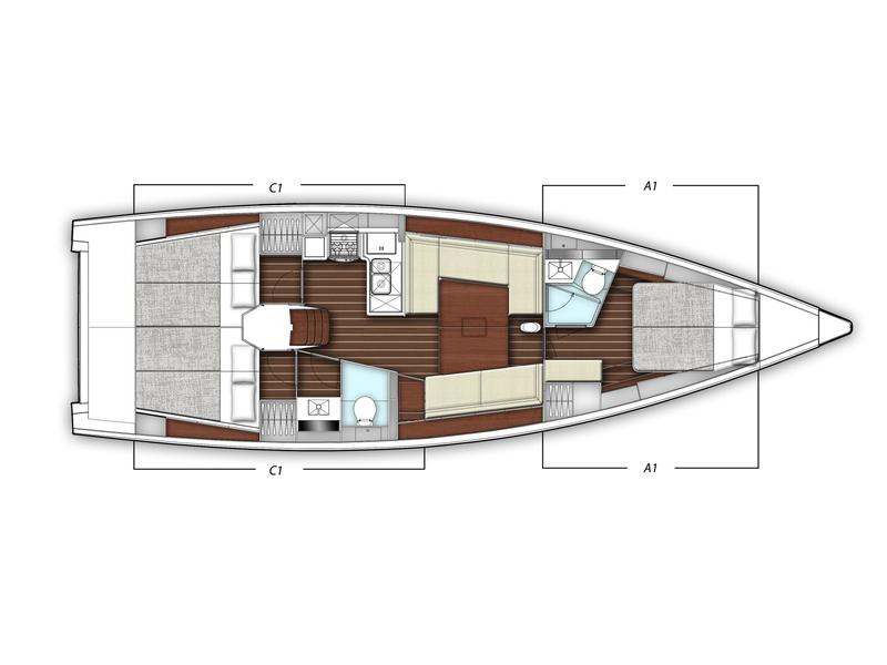 Book yachts online - sailboat - X-Yacht 4-3 - XARA - rent