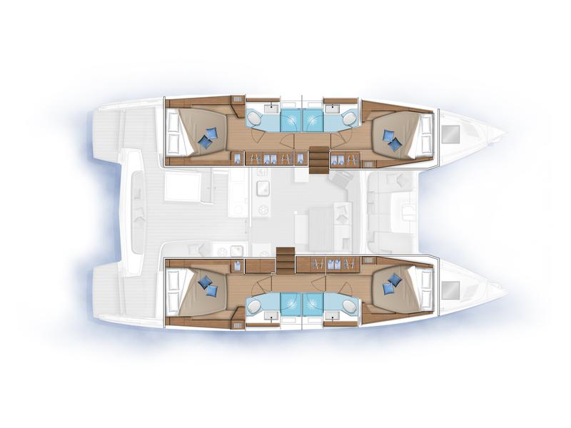 Book yachts online - catamaran - Lagoon 46 - HANGOVER - rent