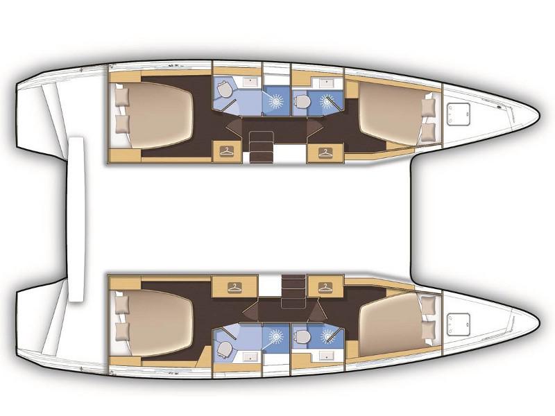 Book yachts online - catamaran - Lagoon 42 - LEGGIERO - rent