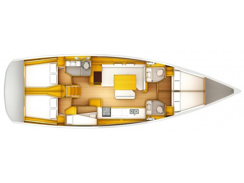 Book yachts online - sailboat - JEANNEAU SO 509 - THE KING OF COOL  6a BI-3-15-15  - rent