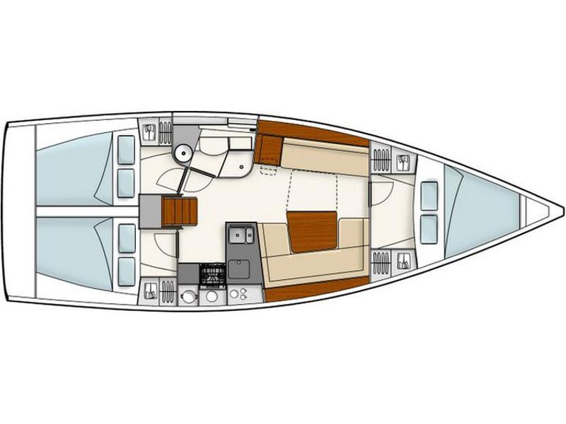 Book yachts online - sailboat - Hanse 385 - HanJOY - rent
