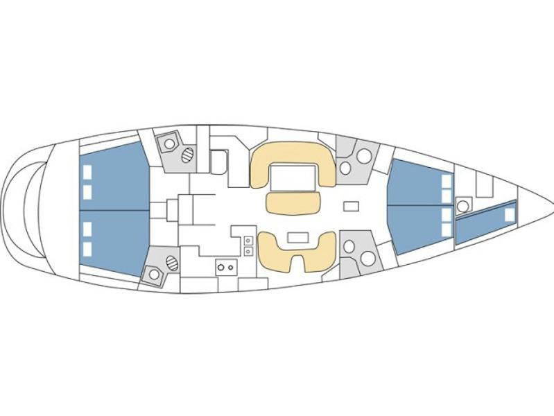 Book yachts online - sailboat - Sun Odyssey 54DS A/C &amp; GEN - ONLY SKIPPERED - Veni  (ONLY SKIPPERED)  - rent