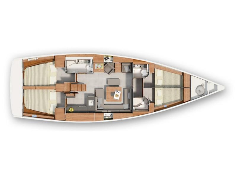 Book yachts online - sailboat - Hanse 455 - CAITLIN OF LORNE - rent