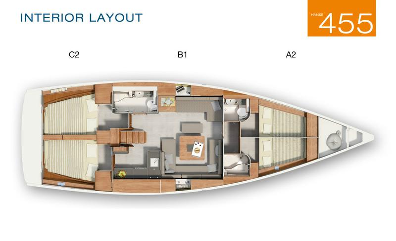 Book yachts online - sailboat - Hanse 455 - CAITLIN OF LORNE - rent