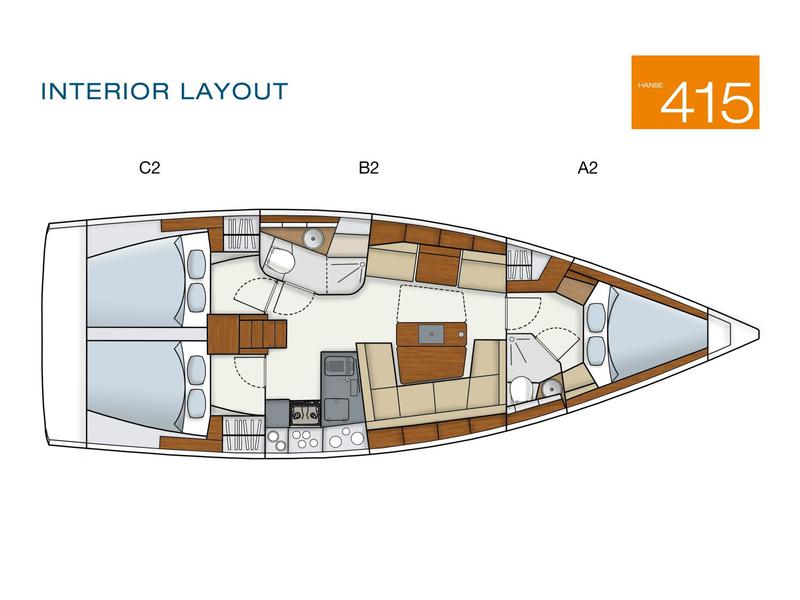 Book yachts online - sailboat - Hanse 415 - Deep Blue - rent