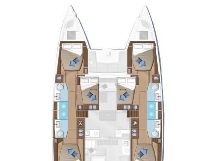 Book yachts online - catamaran - Lagoon 50 A/C &amp; GEN &amp; WM - HAPPY FEET (ONLY SKIPPERED) - rent