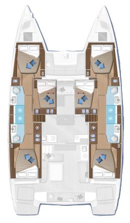 Book yachts online - catamaran - Lagoon 50 A/C &amp; GEN &amp; WM - HAPPY FEET (ONLY SKIPPERED) - rent