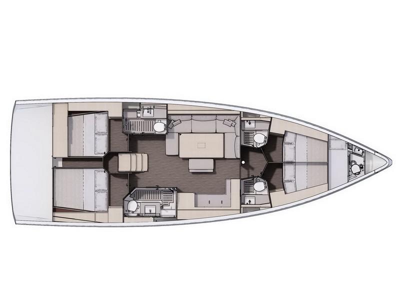 Book yachts online - sailboat - Dufour 470 - First Secret - rent