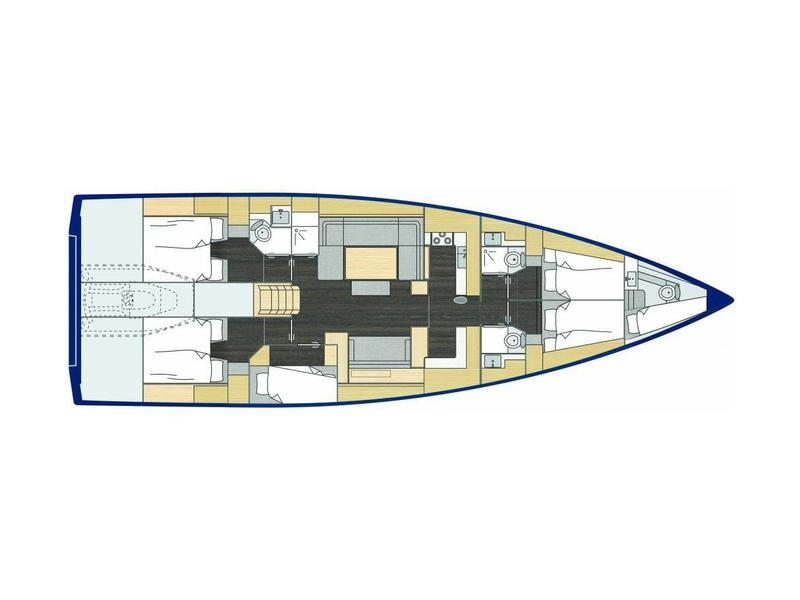Book yachts online - sailboat - Bavaria C57 A/C &amp; GEN &amp; WM - Seacret - rent