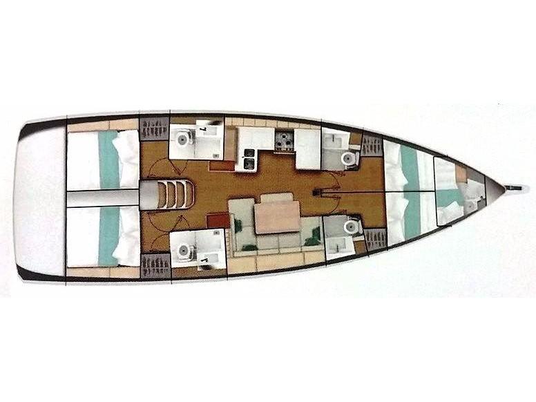 Book yachts online - sailboat - Sun Odyssey 490 4cab - CAPT. JACK SPARROW - rent