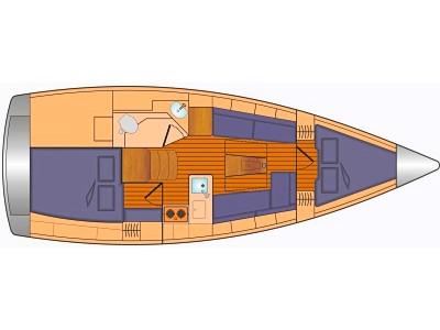 Book yachts online - sailboat - Bavaria Cruiser 34 - FIVE - rent