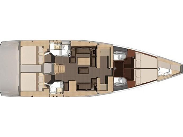 Book yachts online - sailboat - Dufour 56 Exclusive 250 L - Euphoria  Planet - rent
