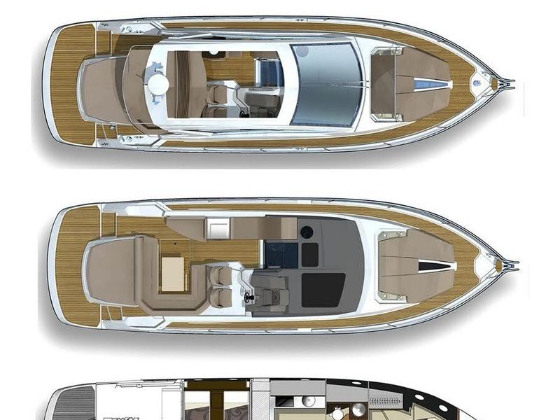 Book yachts online - motorboat - Cranchi M44 HT - Brown Sugar - rent