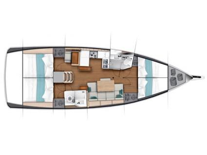 Book yachts online - sailboat - Sun Odyssey 440 - Sun Kiss - rent