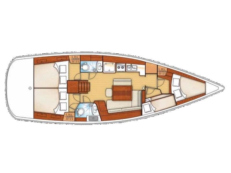 Book yachts online - sailboat - Oceanis 43 BS - Blue Star II - rent