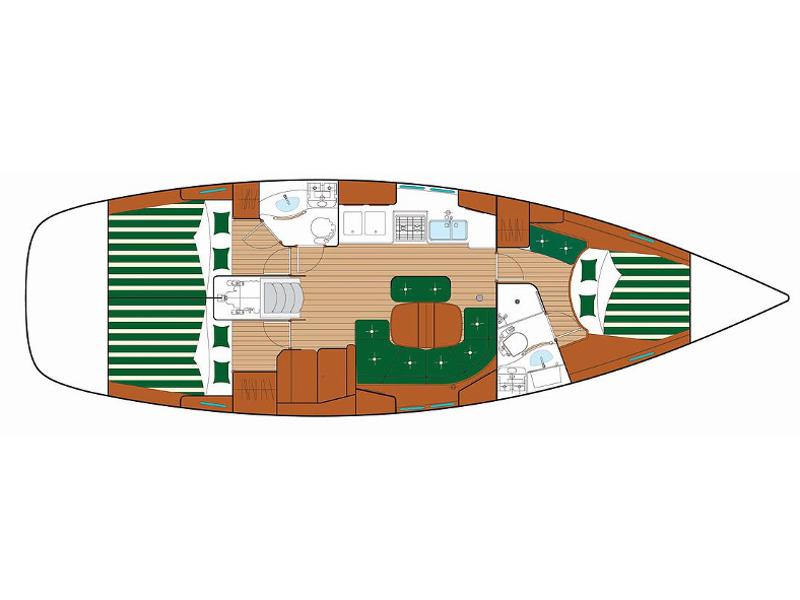 Book yachts online - sailboat - Oceanis 423 M - Myrtillus - rent