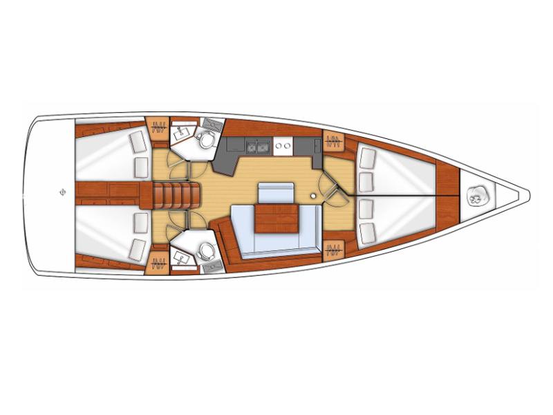 Book yachts online - sailboat - Oceanis 45 V - Viki - rent