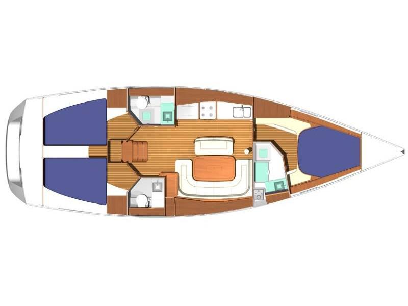Book yachts online - sailboat - Dufour 425 Grand Large - Animato - rent