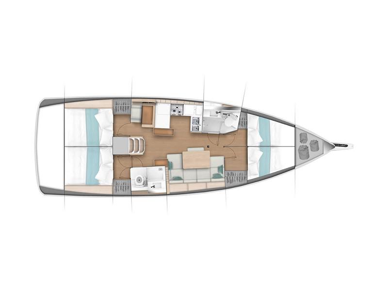 Book yachts online - sailboat - Sun Odyssey 440 - IRINI - rent