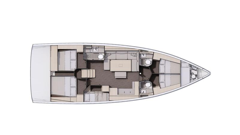 Book yachts online - sailboat - Dufour 470 (4+1) - Blue Mermaid - rent