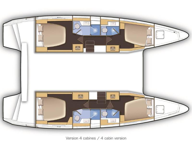 Book yachts online - catamaran - Lagoon 42 - AMELIA - rent