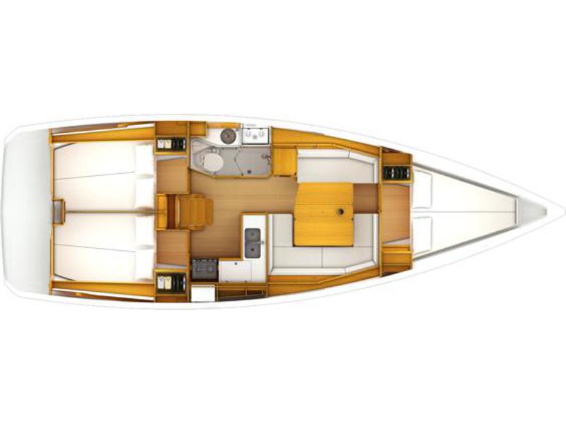 Book yachts online - sailboat - Sun Odyssey 389 JP - DUST IN THE WIND - rent