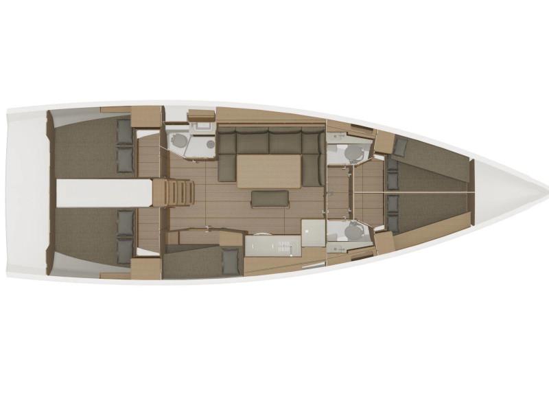 Book yachts online - sailboat - Dufour 460 - Mega  - rent