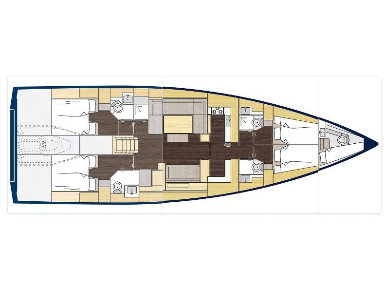Book yachts online - sailboat - Bavaria C57 Style - Elli - rent