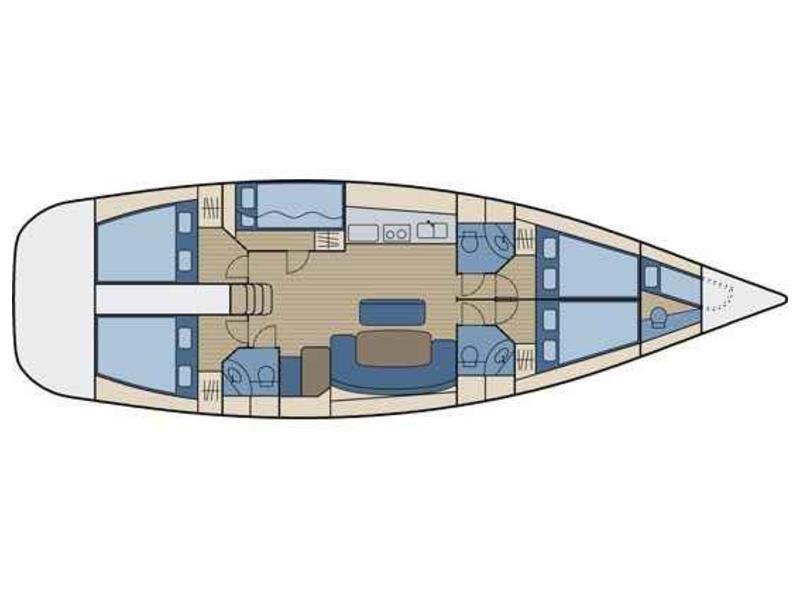 Book yachts online - sailboat - Cyclades 50.5 - Rinia - rent
