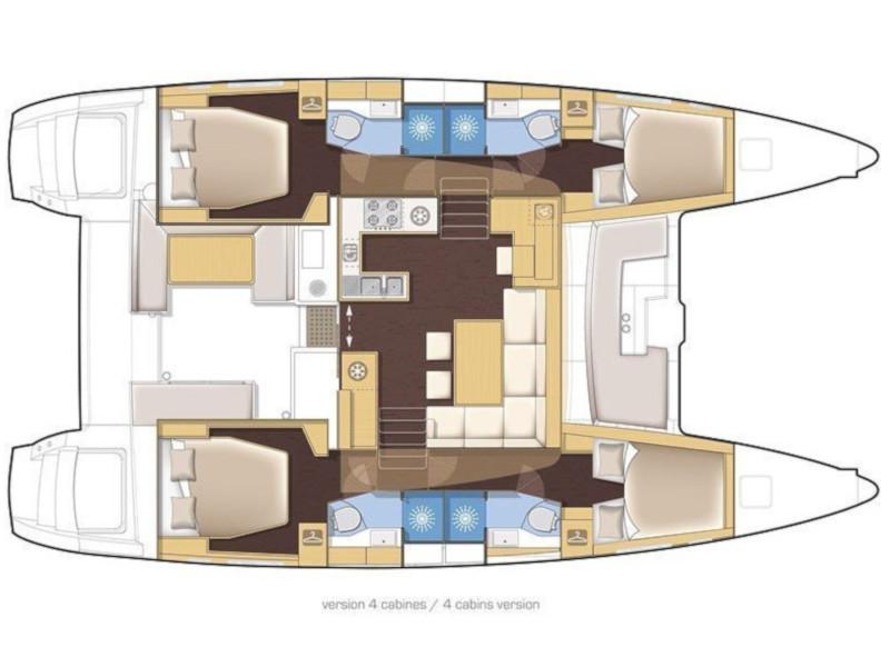 Book yachts online - catamaran - Lagoon 450 - Saga - rent