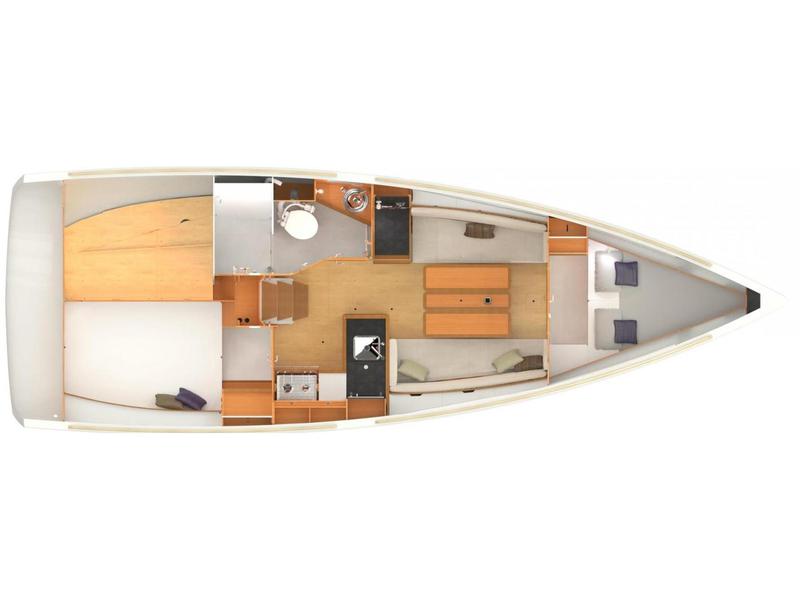 Book yachts online - sailboat - Sun Odyssey 349 - 2 cabins - Vicky II - rent