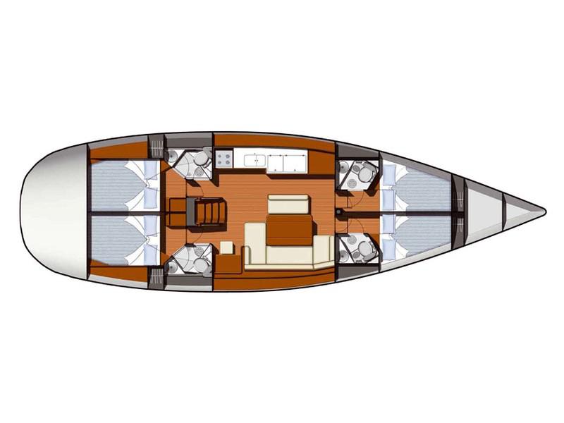 Book yachts online - sailboat - Sun Odyssey 49 - SAN RIOJA - rent